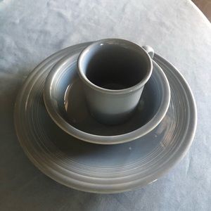 Fiestaware retired periwinkle dish set!!!